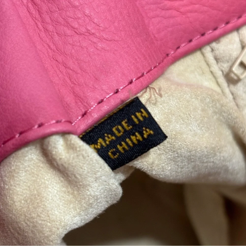 Charter Club Baby Pink Pebbled Leather Vintage Shoulder Bag Y2K Barbiecore